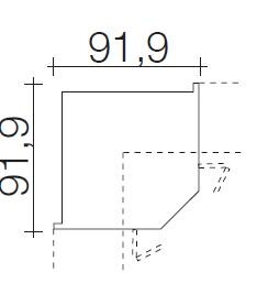 Techno by rb | Eckschrank Typ 489 - Anbauteil 6 Ordnerhhe - Falttren