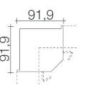 Techno by rb | Eckschrank Typ 489 - Anbauteil 6 Ordnerhöhe - Falttüren