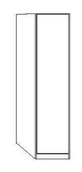 Wiemann LOFT | Gleittüren-Panoramaschrank mit 1 Tür, Türanschlag links - Höhe 216 cm
