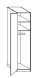 Wiemann LOFT | Gleittüren-Panoramaschrank mit 1 Tür, Türanschlag links - Höhe 216 cm