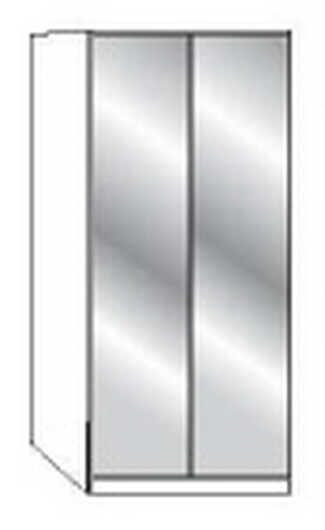 Wiemann LOFT | Gleittren-Panoramaschrank mit 1 Falttr, Transchlag rechts - Hhe 216 cm