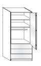 Wiemann LOFT | Gleittüren-Panorama-Funktionsschrank mit 3 Auszügen, 1 Falttür, Türanschlag rechts - Höhe 216 cm