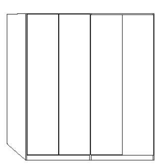Wiemann LOFT | Gleittüren-Panoramaschrank mit 4 Türen - Höhe 216 cm