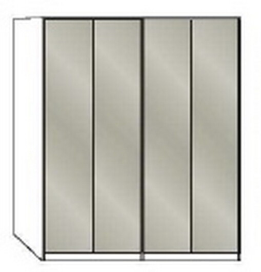 Wiemann LOFT | Gleittren-Panoramaschrank mit 2 Falttren - Hhe 216 cm