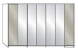 Wiemann LOFT | Gleittüren-Panoramaschrank mit 3 Falttüren, 1 Drehtür, 5 Spiegel in Parsol-Bronze-Glas - Höhe 216 cm