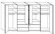 Wiemann LOFT | Gleittüren-Panorama-Funktionsschrank mit 6 Auszügen, 4 Falttüren - Höhe 216 cm