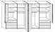 Wiemann LOFT | Gleittüren-Panorama-Funktionsschrank mit 6 Auszügen, 4 Falttüren - Höhe 216 cm