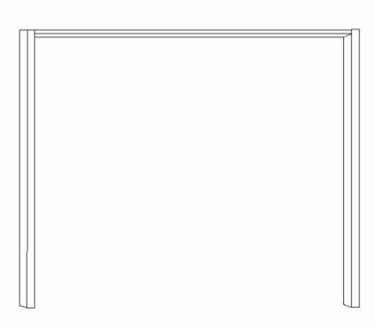 Wiemann LOFT | Passepartout-Rahmen in verschiedenen Breiten - Stollenbreite 6,5 cm Höhe 220 cm