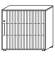 Objekt.Plus by rb | Jalousieschrank 3OH, Korpus Weiß, Jalousie weiß, Griff links, 120 cm breit