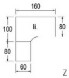 Techno by rb | Freiformschreibtisch mit Design-Fuß, Anbauplatte mit Kurzfuß, 160 - 200 cm Breite