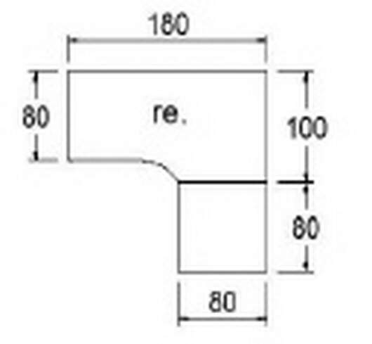 Techno by rb | Freiformschreibtisch mit T-Fuß-Multi und Winkelkombi - 180 x 180 cm