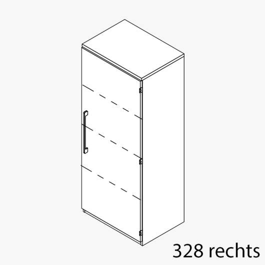 Techno by rb | Aktenschrank Typ 328r/327l - Anbauteil 4 Ordnerhöhen