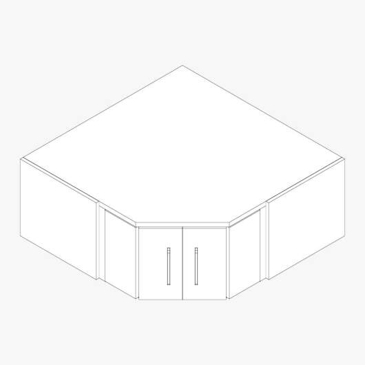 Techno by rb | Aktenschrank Aufsatz für Typ 498 - 1 Ordnerhöhe, 2 Türen