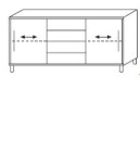 Techno by rb | Sideboard - 2 Schiebetüren, 4...