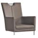 Niehoff Sitzmöbel | COLORADO Stuhlsystem - Schwingstuhl Flachstahl Edelstahl mit Armlehnen und mit Griff in Edelstahl oder Holz