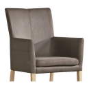 Niehoff Sitzmöbel | COLORADO Stuhlsystem - mit 4-Fuß Rundrohr Edelstahl und mit Armlehnen 0542-02-xxx