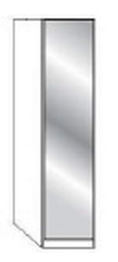 Wiemann LOFT | Gleittüren-Panoramaschrank mit 1 Tür, Türanschlag links - Höhe 236 cm