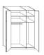 Wiemann LOFT | Gleittüren-Panoramaschrank mit 3 Holz-/Glastüren - Höhe 236 cm
