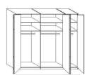 Wiemann LOFT | Gleittüren-Panoramaschrank mit 5 Türen - Höhe 236 cm