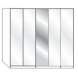 Wiemann LOFT | Gleittüren-Panoramaschrank mit 5 Türen (1 Spiegeltür in Parsol-Bronze-Glas) - Höhe 236 cm