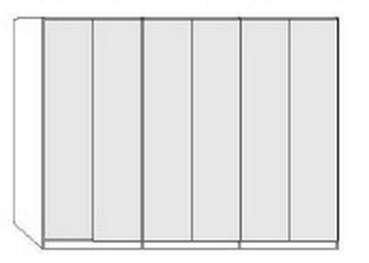 Wiemann LOFT | Gleittüren-Panoramaschrank mit 6 Türen - Höhe 236 cm