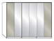 Wiemann LOFT | Gleittüren-Panoramaschrank mit 6 Türen (4 Spiegelüren in Parsol-Bronze-Glas) - Höhe 236 cm