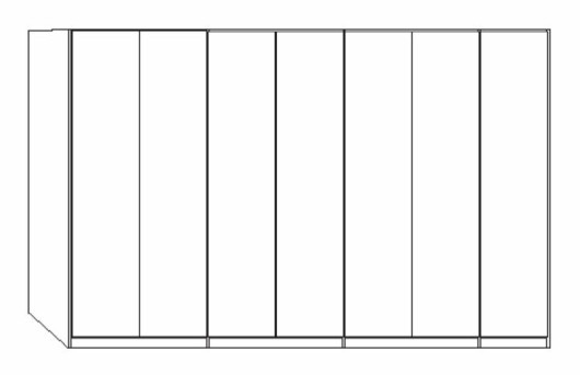 Wiemann LOFT | Gleittüren-Panoramaschrank mit 7 Türen - Höhe 236 cm