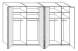 Wiemann LOFT | Gleittüren-Panoramaschrank mit 7 Türen (1 Spiegeltür in Parsol-Bronze-Glas) - Höhe 236 cm