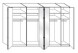 Wiemann LOFT | Gleittüren-Panoramaschrank mit 7 Türen (3 Spiegeltüren in Parsol-Bronze-Glas) - Höhe 236 cm