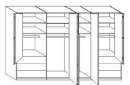 Wiemann LOFT | Gleittüren-Panorama-Funktionsschrank mit 4 Auszügen, 7 Türen - Höhe 236 cm