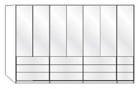 Wiemann LOFT | Gleittüren-Panorama-Funktionsschrank mit 16 Auszügen, 7 Türen - Höhe 236 cm