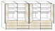 Wiemann LOFT | Gleittüren-Panorama-Funktionsschrank mit 16 Auszügen, 8 Türen - Höhe 236 cm