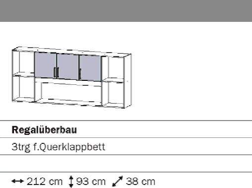 Albero-Extra - Regalberbau fr Querklappbett