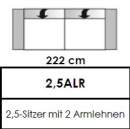 Candy Polstermöbel | Colano 2,5ALR 222cm