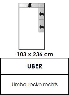 Candy Polstermöbel | Colano Umbauecke links 103x236cm