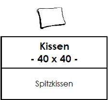 Candy Polstermöbel | Colano Spitzkissen 40x40 | 50x50 | 60x60 cm
