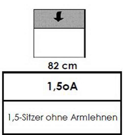 Candy Polstermöbel | Homely 1,5oA 82cm