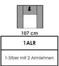 Candy Polstermöbel | Homely 1ALR 107cm