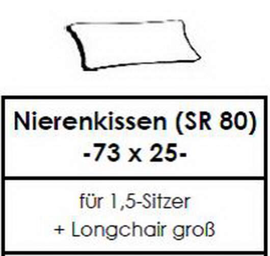 Candy Polstermöbel | Homely Nierenkissen 73x25cm