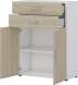 Carry.Office von Röhr - 2-türiger Aktenschrank 80cm Breit inkl. 2 Auszüge