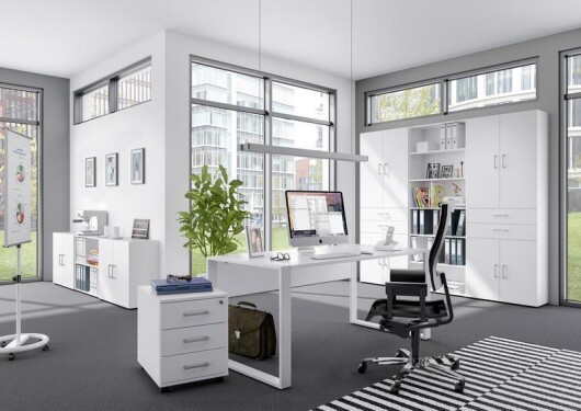 Carry.Office von Rhr - 4-triger Aktenschrank 80cm Breit mit Auszgen