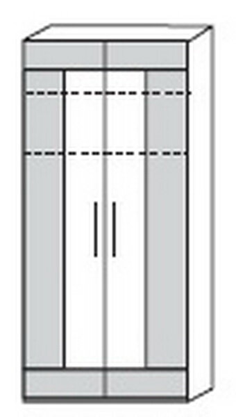 Röhr-Bush Cadre - Kleiderschrank 2-türig