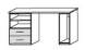 Cadre by rb | PC-Schreibtisch mit Container