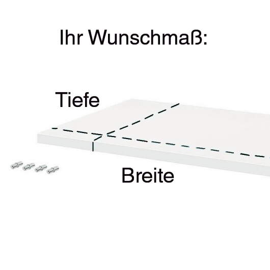 Einlegeboden nach Ma bis 100cm Breite (Ausfhrung whlbar)