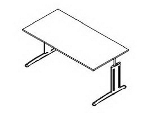 Röhr start.now | Rechteckschreibtisch 80 / 120 / 160 oder 180 cm breit