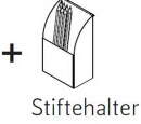 Röhr start.now | Zubehör Schreibtisch Paneel im Sparset (Ablage/Stiftehalter/Smartphonehalter)