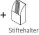 Röhr start.now | Zubehör Schreibtisch Paneel im Sparset (Ablage/Stiftehalter/Smartphonehalter)
