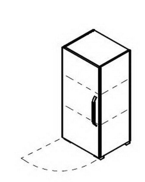 Röhr start.now | Aktenschrank 3 OH 50 cm breit - 1-türig - links oder rechts wählbar
