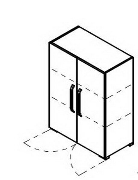 Röhr start.now | Aktenschrank 3 OH 80 cm breit - 2-türig