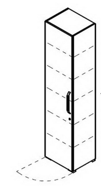 Röhr start.now | Aktenschrank 6 OH 50 cm breit - 1-türig - links oder rechts wählbar